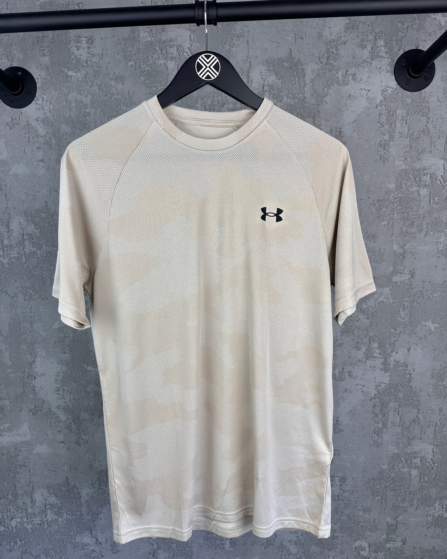 UA JACQUARD VELOCITY T 'BEIGE' / S